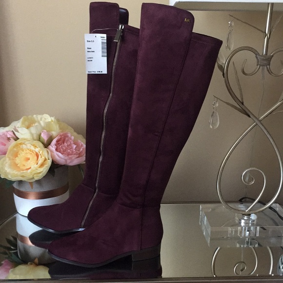Michael Kors Bromley Suede Over The Knee Boots - Picture 3 of 8
